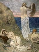 Pierre Puvis de Chavannes Young Girls on the Edge of the Sea Spain oil painting artist